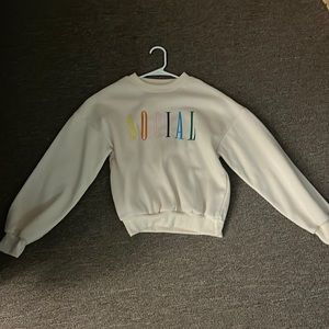 Crew neck sweatshirt